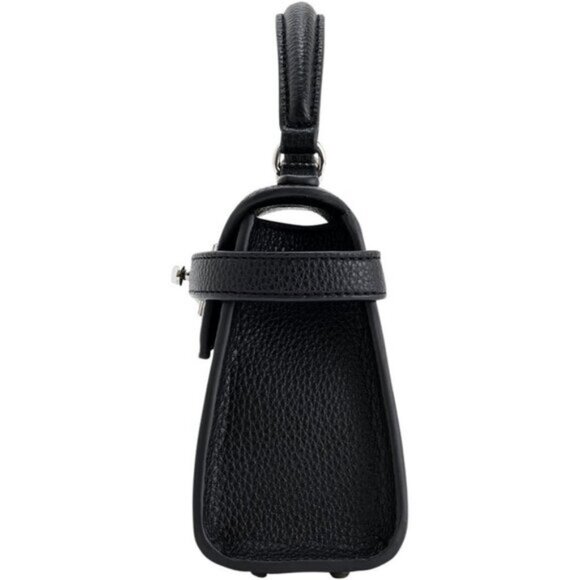 🆕Jw Pei Women Black Vegan Leather Imported Elegant Sustainable Top Handle Bag - Picture 7 of 10